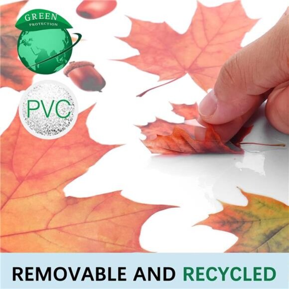 Fall Window Clings 6 Sheet Autumn Window Clings for Glass Autumn Window Stickers - Picture 3 of 7